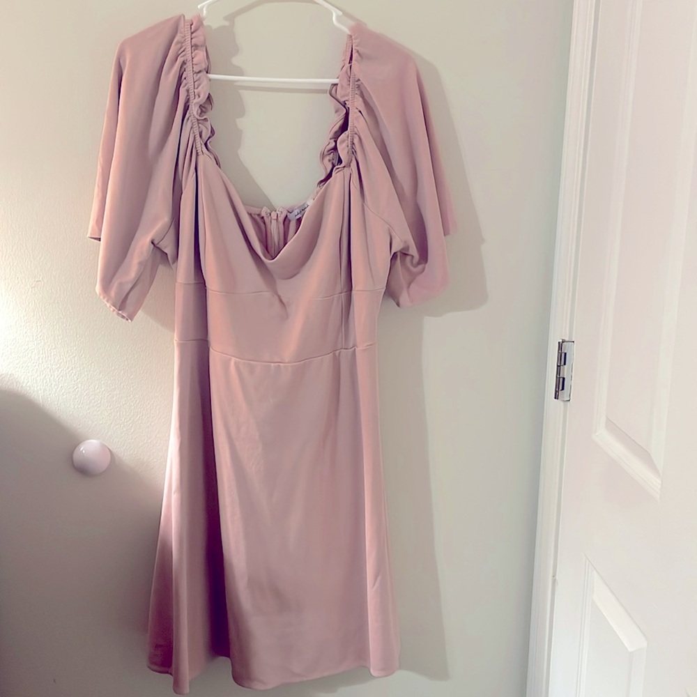 White Burch Baby Pink Mini Dress